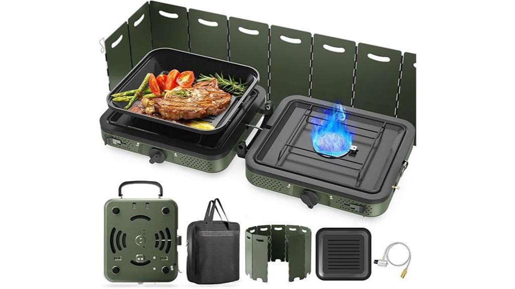 two burner propane grill