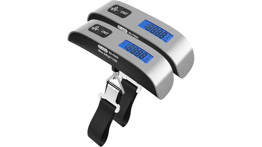 two pack luggage weighing