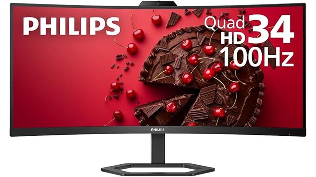 ultrawide qhd monitor with webcam
