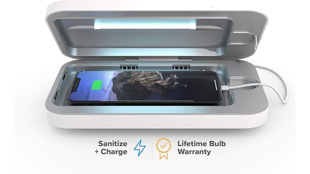 uv sanitizer and charger