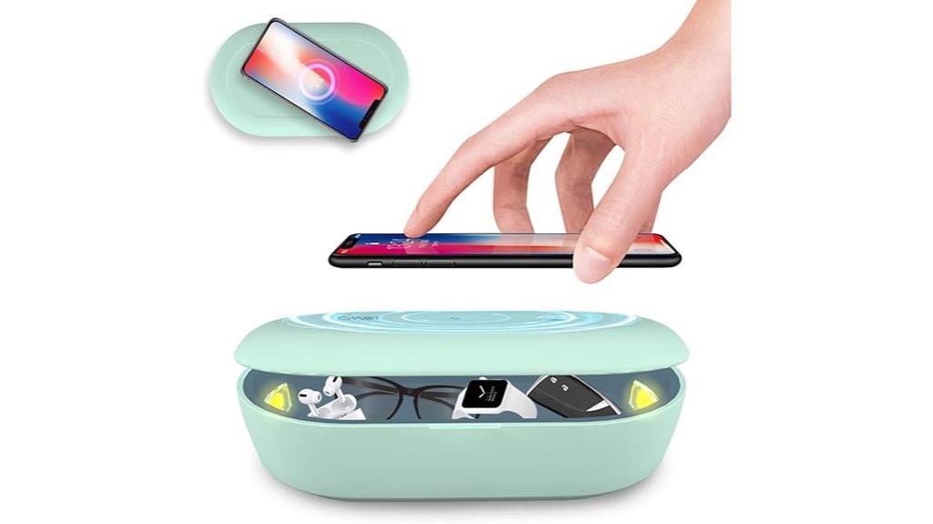 uv sanitizer with wireless charging