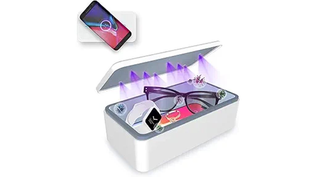 uv sanitizer with wireless charging