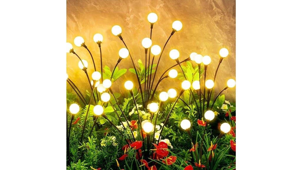 waterproof garden firefly lights