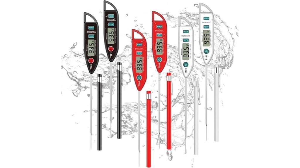 waterproof meat thermometer set