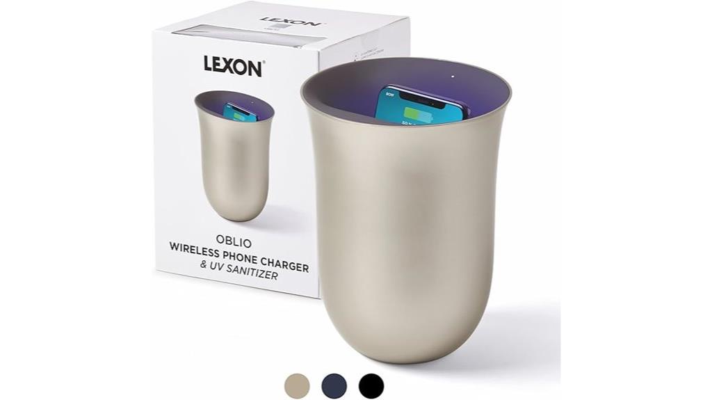wireless charger with sanitizer