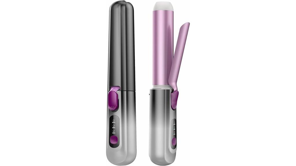 wireless travel curling iron