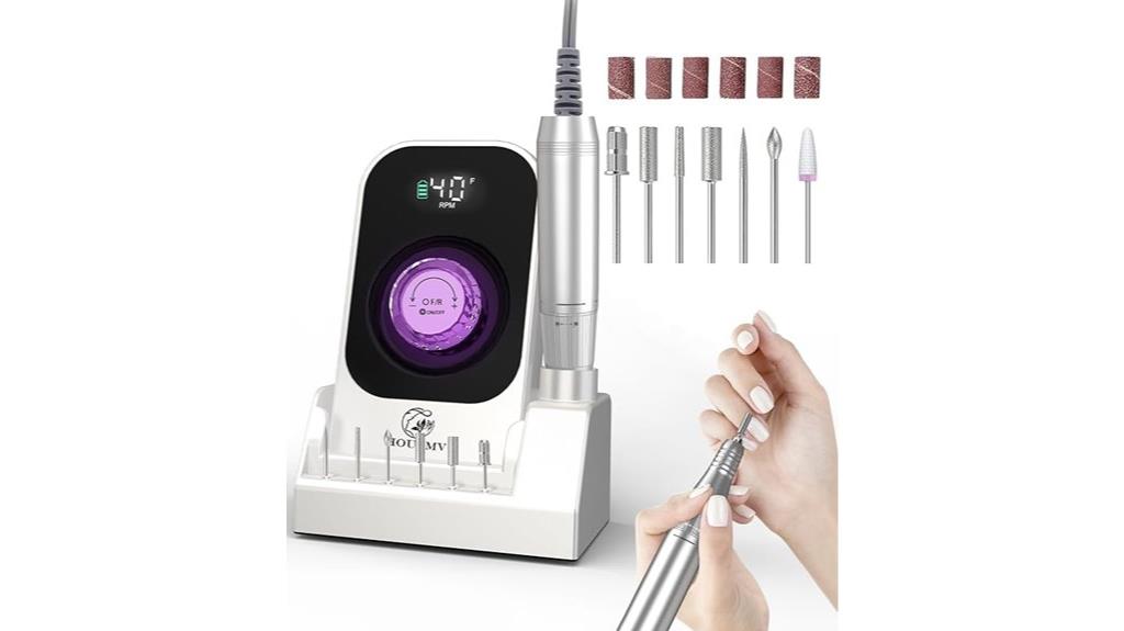 wireless white nail file