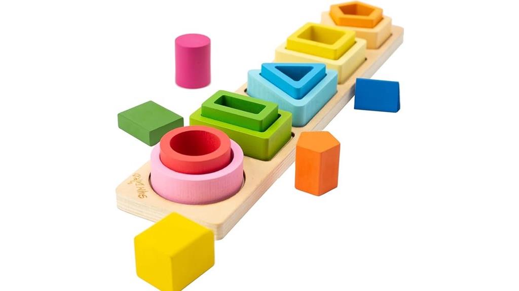 wooden toddler sorting toys