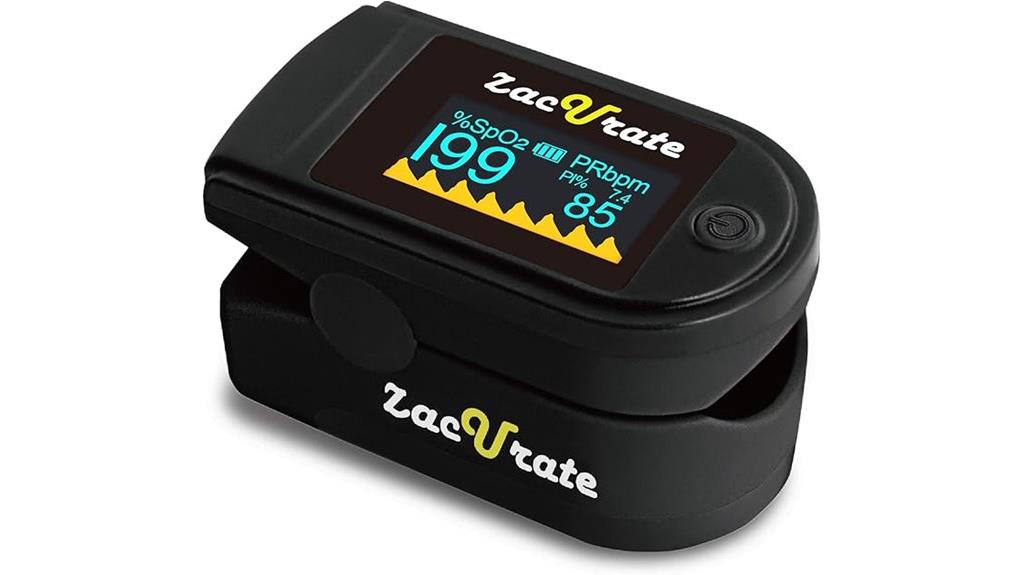 zacurate 500c fingertip oximeter