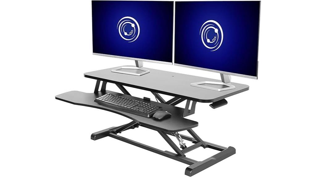 36 inch adjustable desk converter