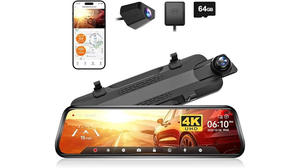 4k dash cam gps