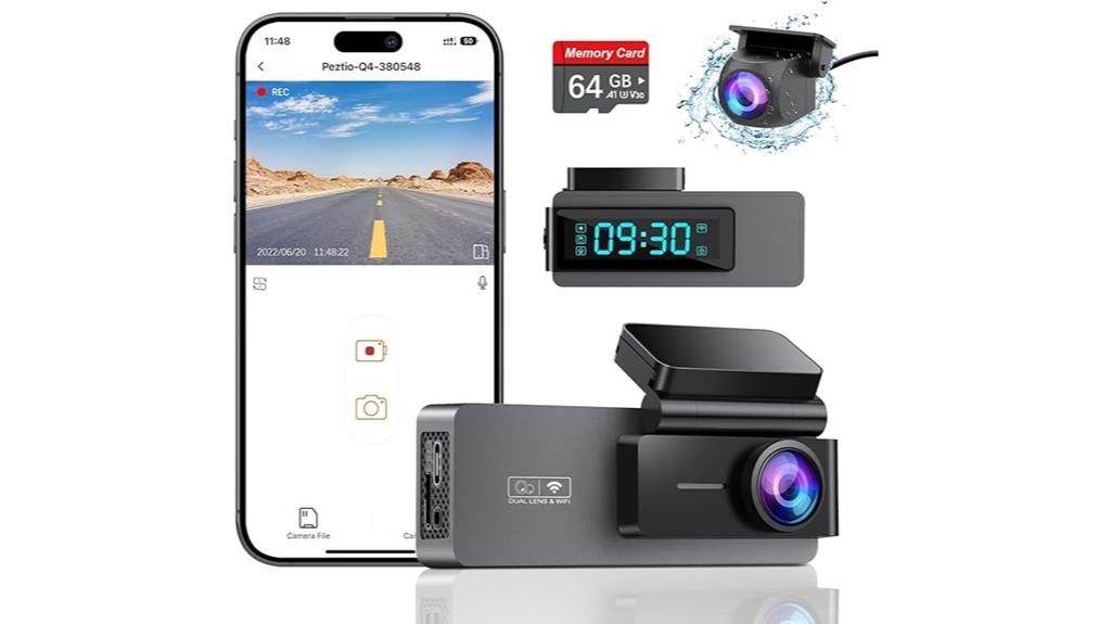 4k rear dash camera