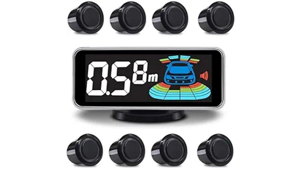 8 sensor lcd parking system