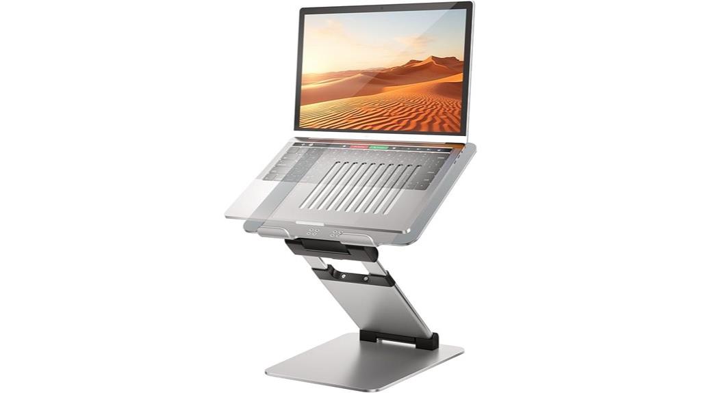 adjustable desk laptop stand