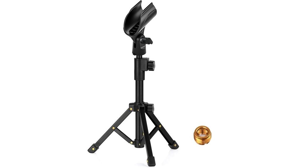 adjustable desktop microphone stand