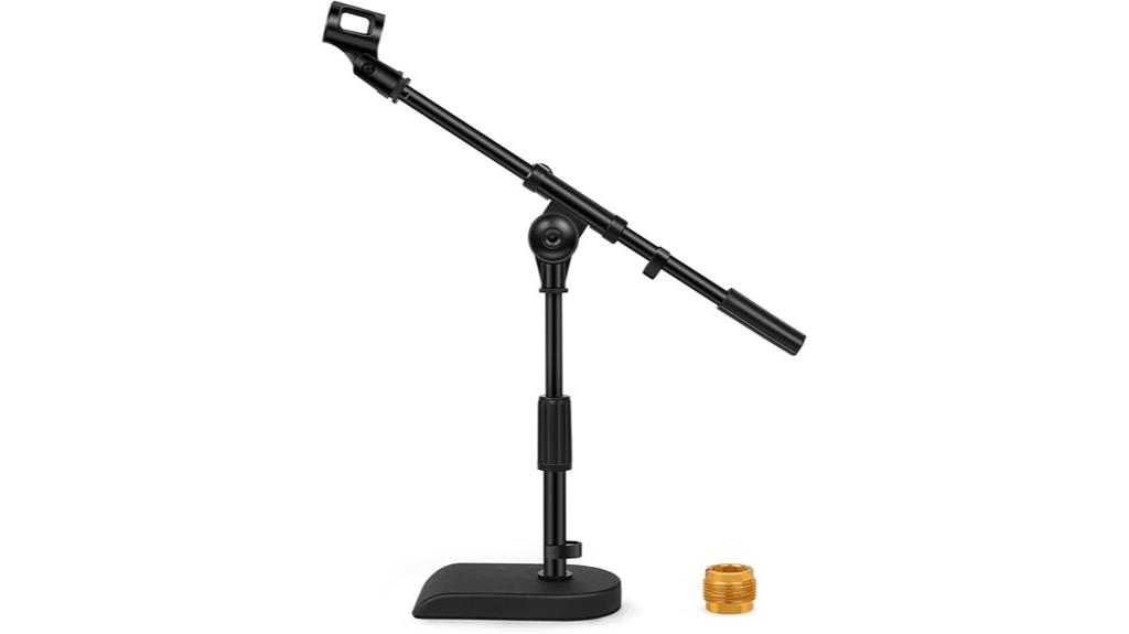 adjustable microphone stand base
