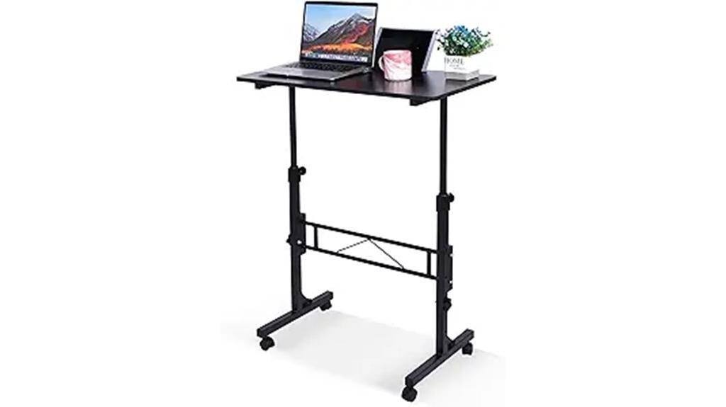 adjustable mobile standing desk