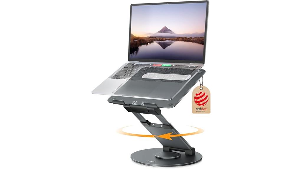 adjustable rotating laptop stand