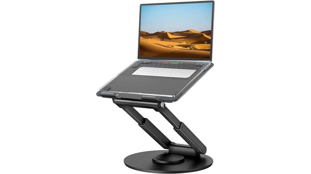 adjustable swivel laptop stand