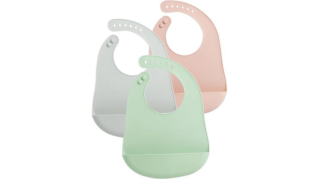 baby bibs with food catcher