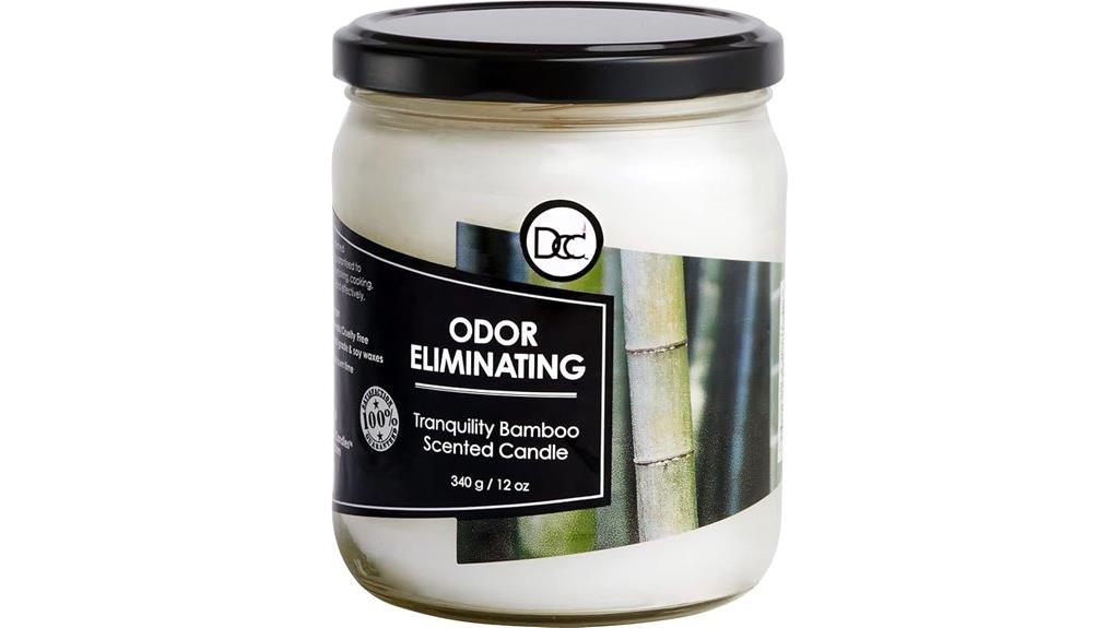 bamboo scented soy candle