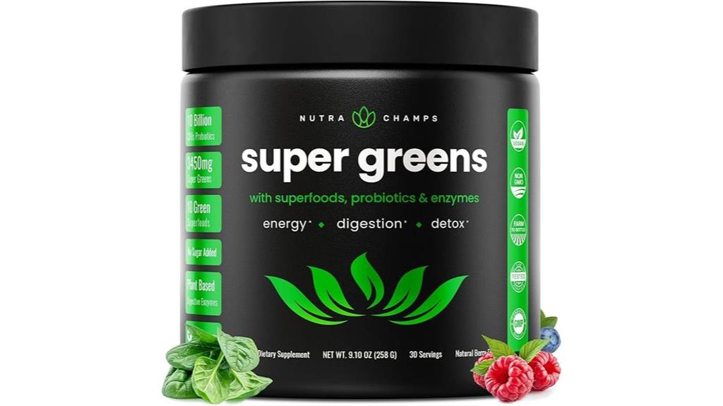 berry flavored green supplement