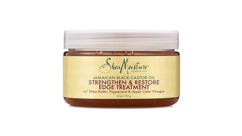 black castor oil edge treatment