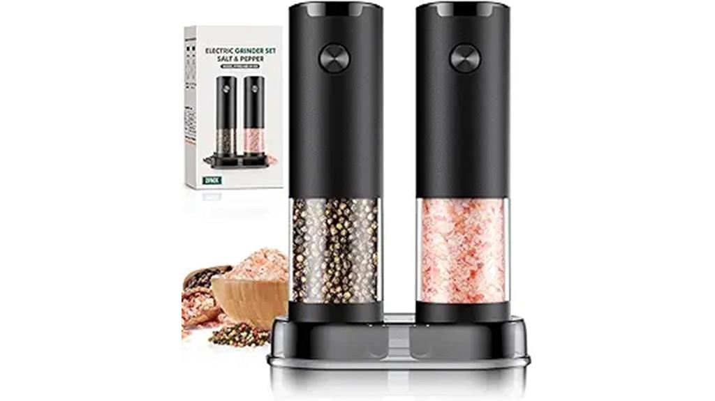 black electric salt pepper set