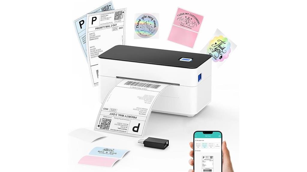 bluetooth 4x6 label printer