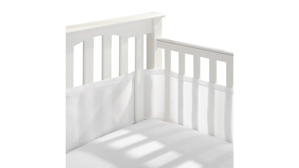 breathable mesh crib liner