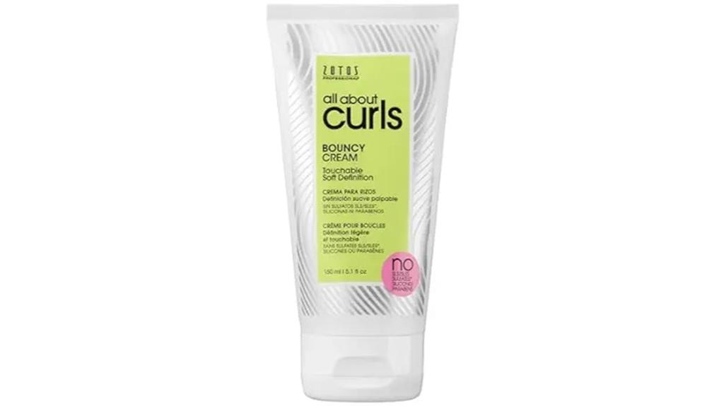 curly hair bouncy cream