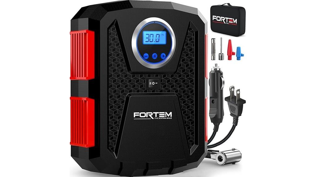 digital tire inflator with auto shutoff