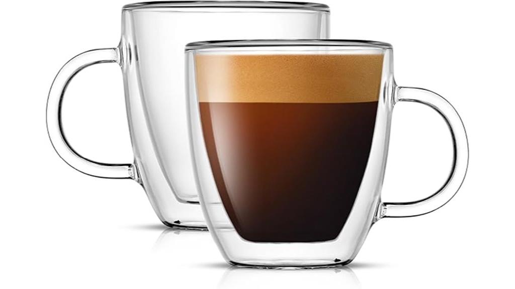 double wall espresso glasses