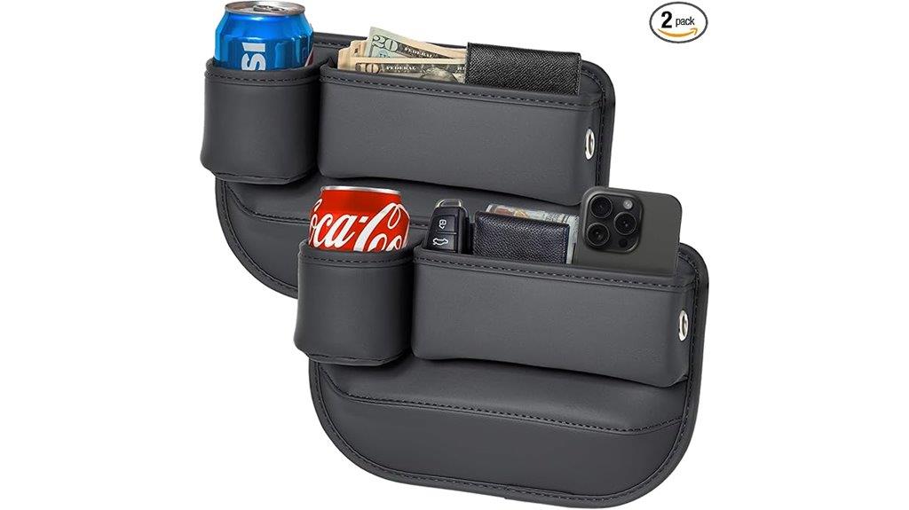 dual car seat organizer