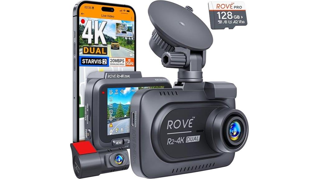 dual dash cam 128gb 5g