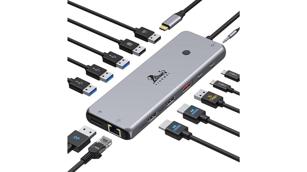 dual monitor usb c dock