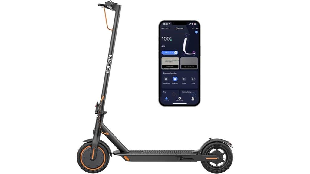 electric scooter with robust tires