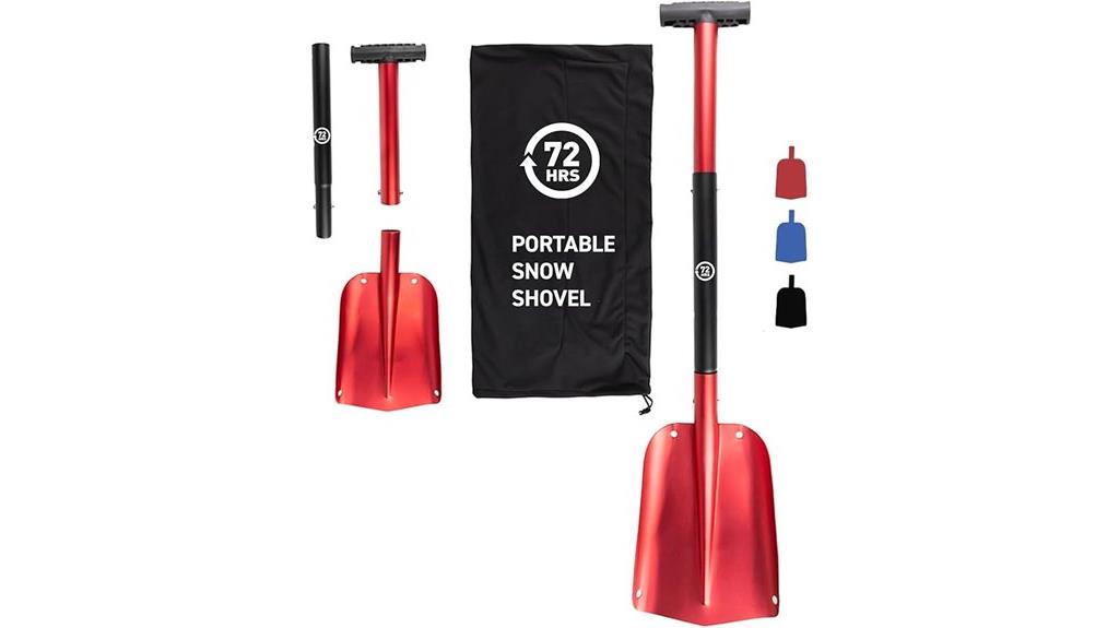 emergency aluminum snow shovel
