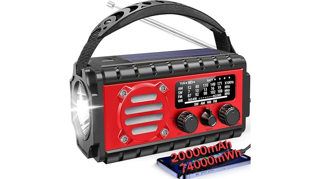 emergency radio with charger