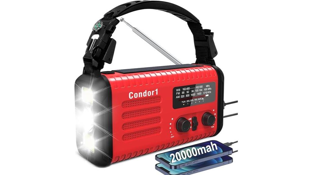 emergency radio with solar