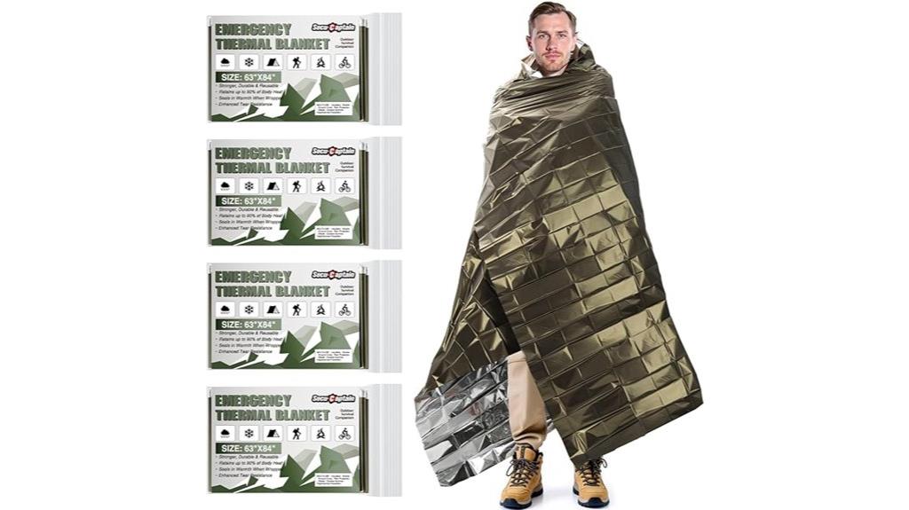 emergency thermal blanket pack