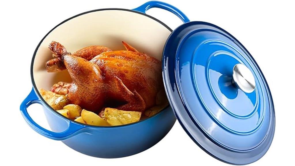 enameled 6 quart dutch oven