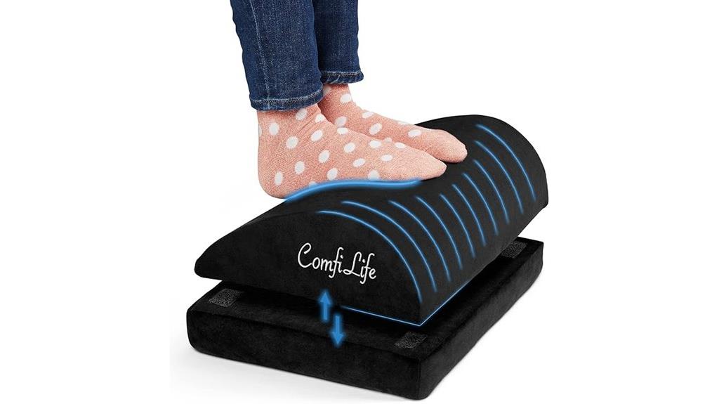 ergonomic under desk footrest