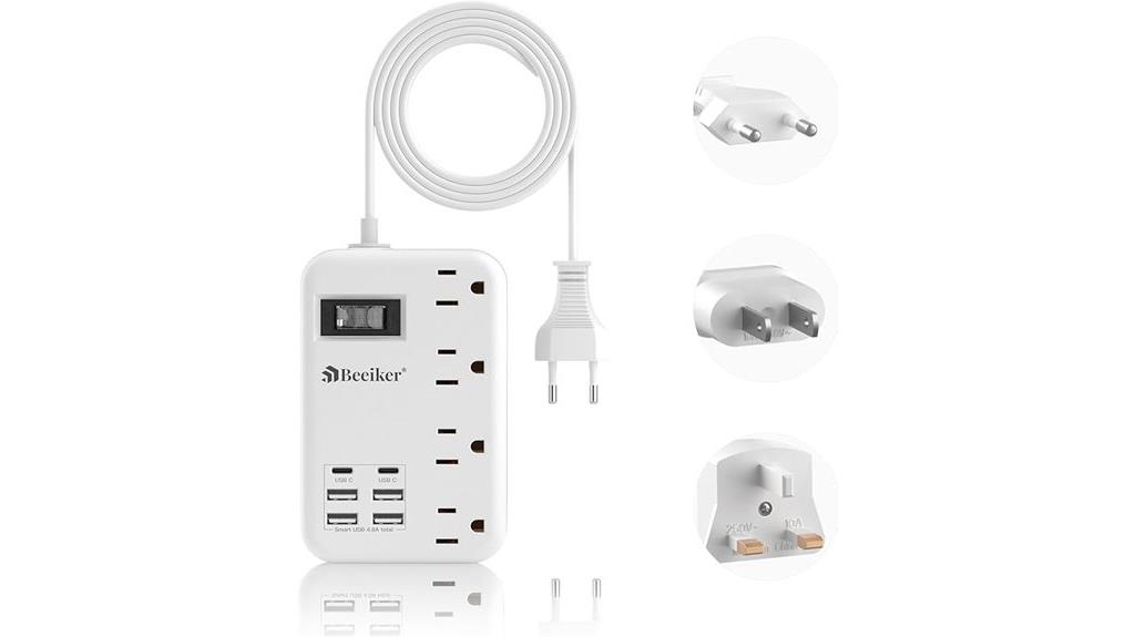 european outlet with usb