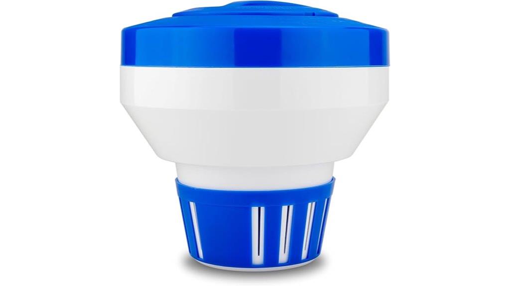 floating pool chemical dispenser