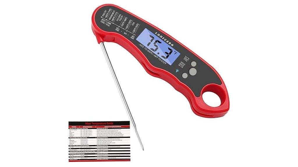 foldable probe meat thermometer