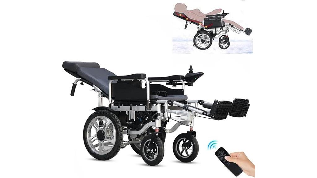 foldable reclining power wheelchair