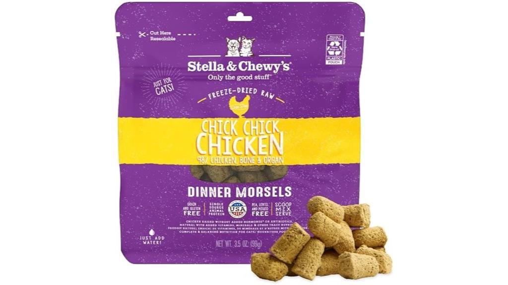 freeze dried chicken cat dinner