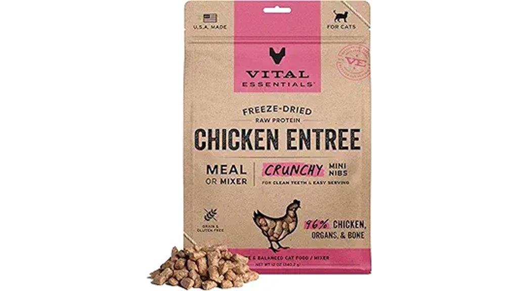 freeze dried raw chicken nibs