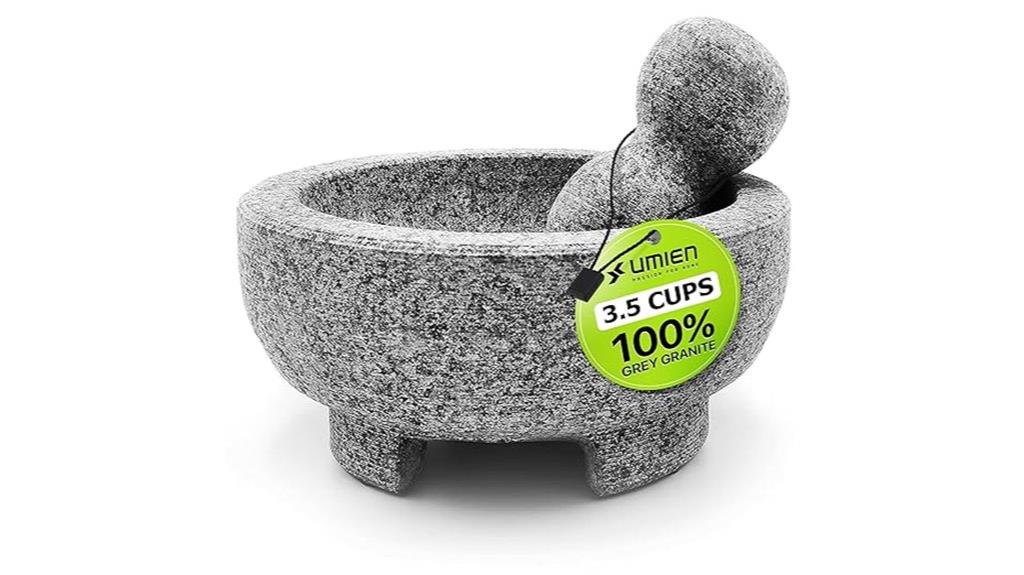 grey granite mortar set